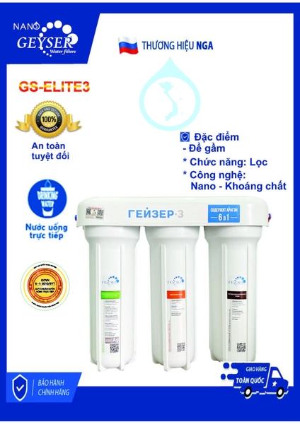 Máy Lọc Nước Nano Geyser GS-ELITE3