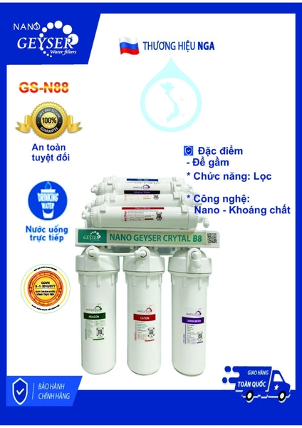 Máy Lọc Nước Nano Geyser GS-N88