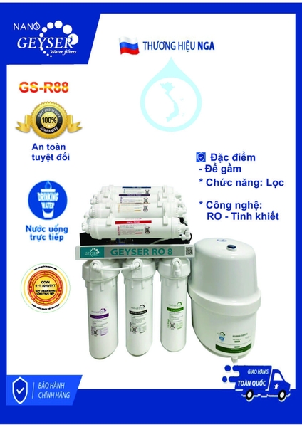 Máy Lọc Nước Nano Geyser GS-R88