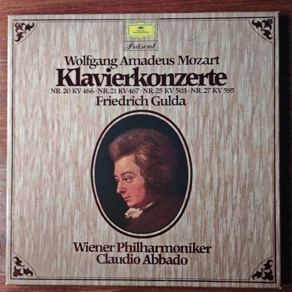 Wolfgang Amadeus Mozart - Friedrich Gulda, Vienna Philharmonic, Claudio Abbado – Piano Concertos Nos. 20, 21, 25, and 27
