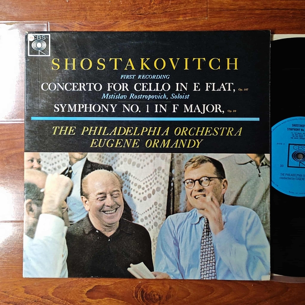 Mstislav Rostropovich, The Philadelphia Orchestra, Eugene Ormandy – Concerto For Cello In E Flat, Op. 107 / Symphony No. 1 In F Major, Op. 10