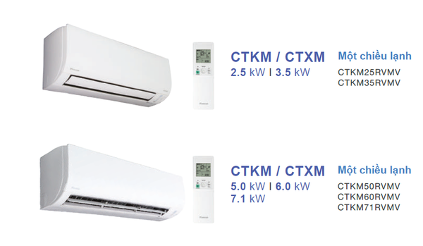 Dàn lạnh treo tường Daikin Multi NX Inverter CTKM25RVMV (2.5kW) - 1.0HP