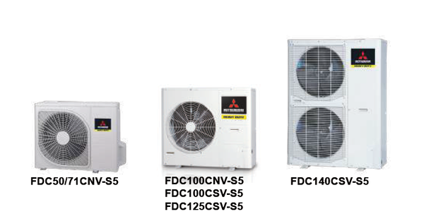 Máy lạnh Âm trần cassette Mitsubishi Heavy FDT125CSV-S5 (5.0HP)