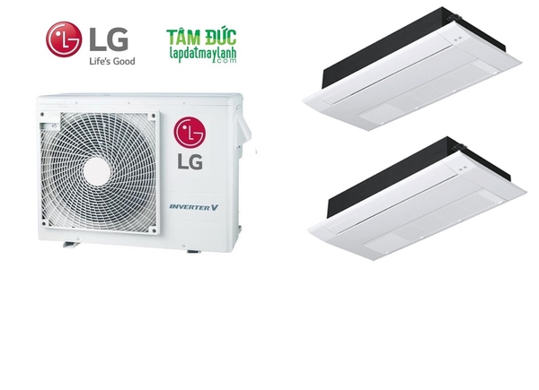 Hệ thống máy lạnh Multi Split LG 2.0HP +  2 dàn lạnh âm trần cassette 1 hướng thổi
