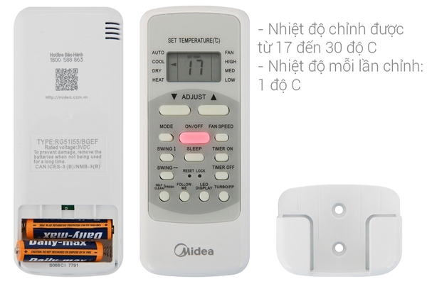 Máy lạnh Midea MSAFA-10CRDN8 (1.0HP) - Inverter