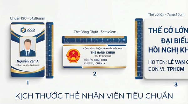 Kích Thước Thẻ Nhân Viên Tiêu Chuẩn – ISO, Hành Chính & Cỡ Đặc Biệt
