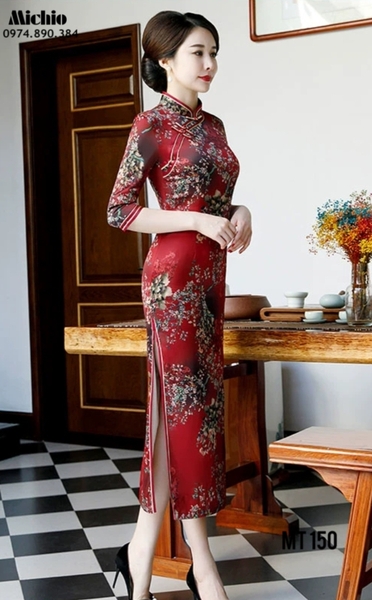 Váy Liền Sườn Xám Cách Tân Áo Dài 2023 Mẫu Mới Cổ Điển Phong Cách Trung  Quốc Trang Phục Catwalk Sân Khấu Cao Cấp Mùa Đông | Lazada.vn