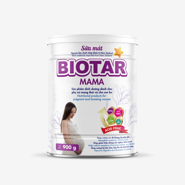 BIOTAR MAMA 900G- Sản phẩm dinh dưỡng đặc biệt giúp mẹ khỏe, thai nhi phát triển toàn diện