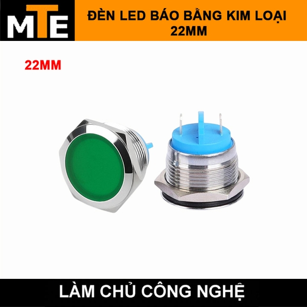 den-led-canh-bao-vo-kim-loai-chong-nuoc-22mm-bao-nguon-bao-tin-hieu-3-6v-chan-ha