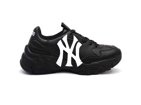 Giày MLB Chunky Liner NY Yankees High Trắng Đen Rep 11  N2K Sneaker