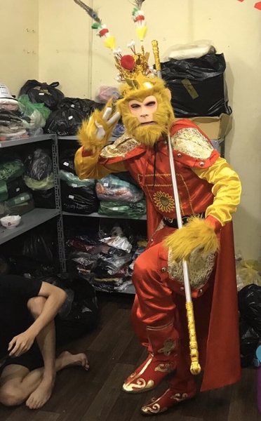 lân lông cừu màu hồng