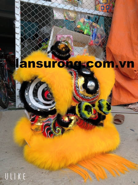 Đầu lân dán đề can- Lân mengkok