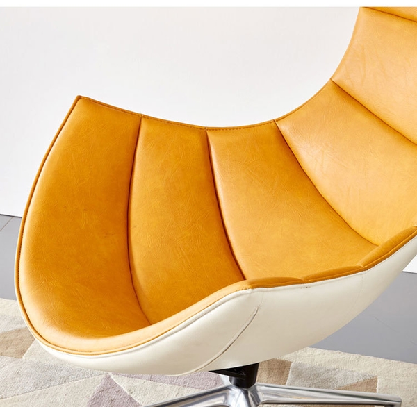 Ghế Sofa thư giãn Lobster Lounge chair & Ottoman có chất liệu da cao cấp