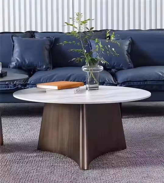 Kiểu dáng độc lạ của bàn trà đôi inox bt055