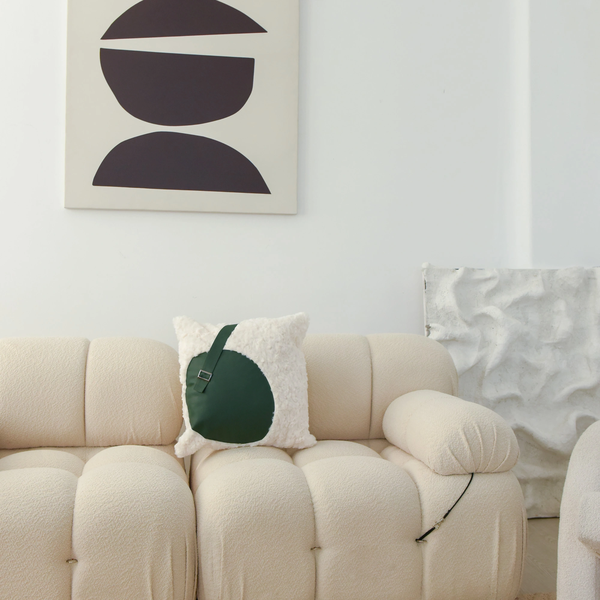 Chất liệu sofa corner nỉ trắng