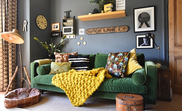 màu sắc ghế sofa da phù hợp với không gian