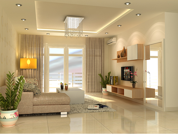 Thảm trải sàn kết hợp sofa và bàn trà tạo không gian quây quần ấm cúng