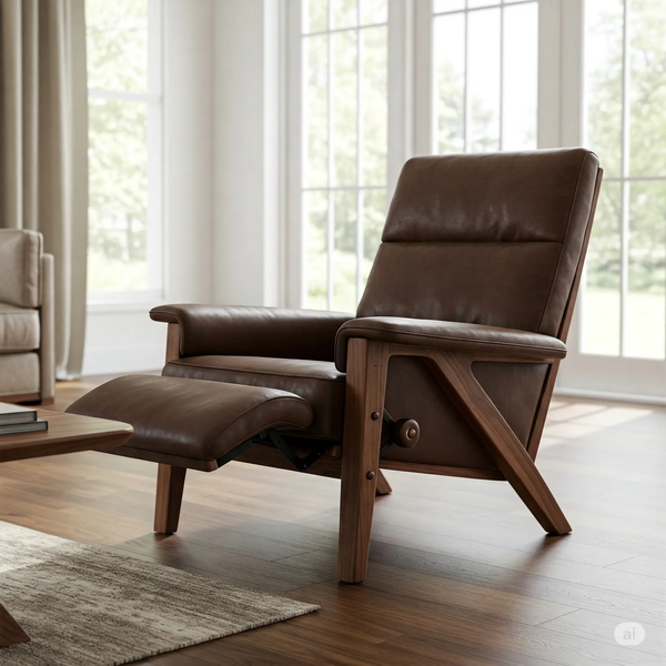 Chất liệu da cao cấp trên ghế sofa thư giãn MVP HOME đảm bảo độ bền và vẻ đẹp theo thời gian