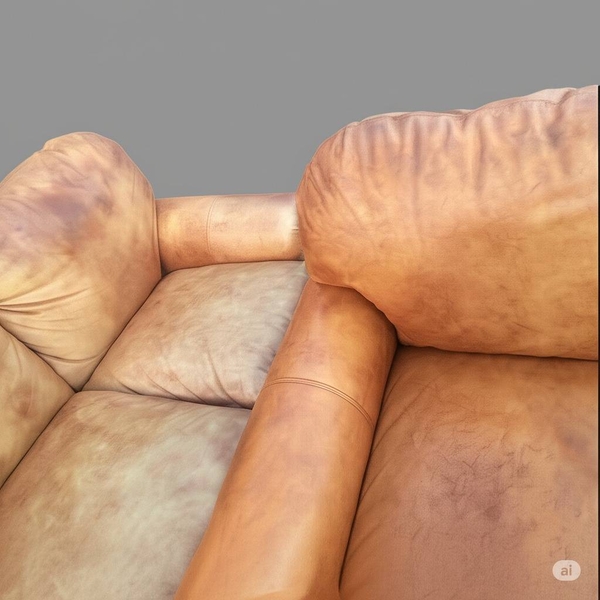 so sánh sofa da cũ và sau khi tân trang