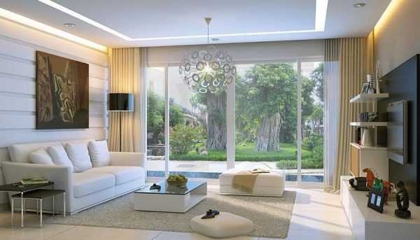 10 ý tưởng trang trí phòng khách - Kết hợp cùng cửa kính