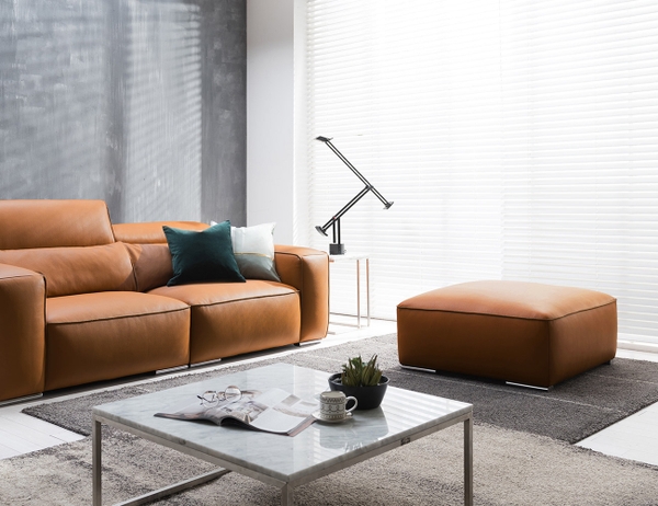 Sofa da thật sf065 chất lượng, da bò thật, bền bỉ