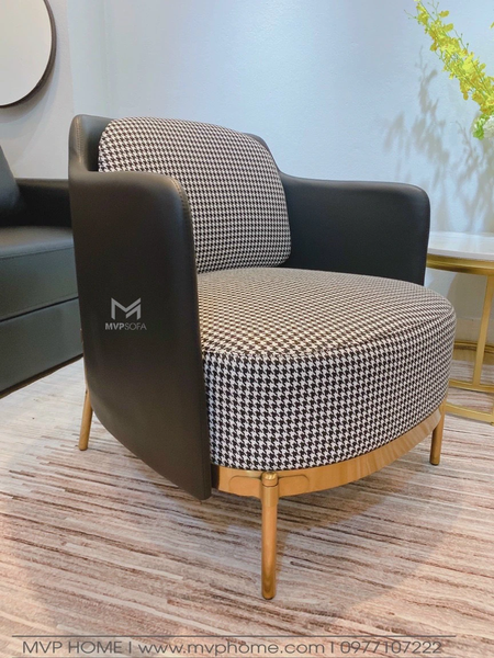 Chi tiết chất liệu nỉ cao cấp của Sofa đơn Elegant Chair