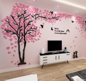 Trang trí phòng khách ngày tết cùng Sticker 3D