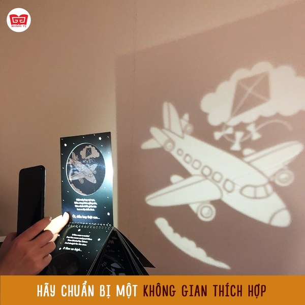 cách sử dụng sách chiếu bóng - bước 1