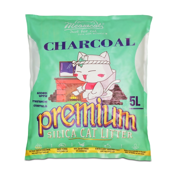 Meowcat- Cát thủy tinh cho mèo không mùi 5l/ Silica gel cat litter no scent 5l