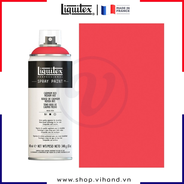 Bình sơn xịt cao cấp Liquitex Professional Spray Paint 151 Cadmium Red Medium Hue - 400ml