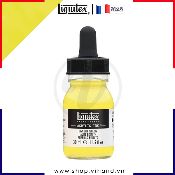 Mực acrylic cao cấp Liquitex Professional Acrylic Ink 155 Bismuth Yellow - 30ml (1Oz)