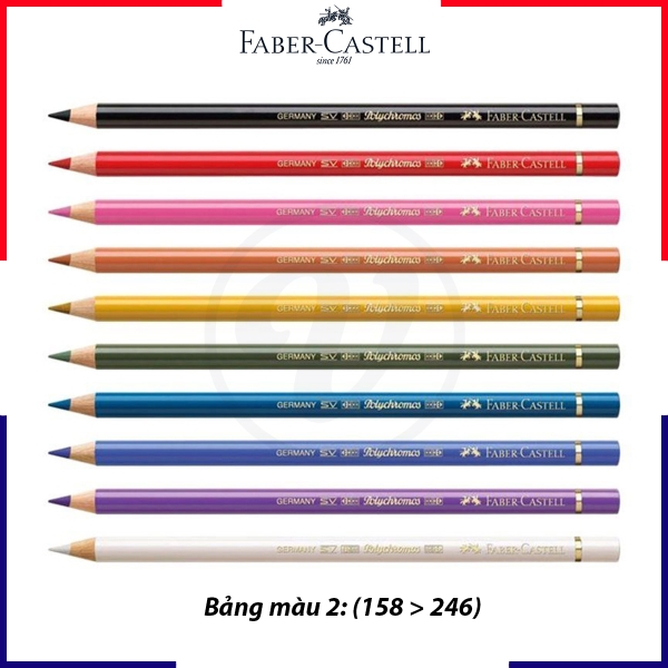 [BẢNG 2: 158 > 246] - Bút chì màu hạng họa sĩ Faber-Castell Polychromos (Cây lẻ)