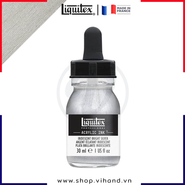 Mực acrylic cao cấp Liquitex Professional Acrylic Ink 236 Iridescent Bright Silver - 30ml (1Oz)