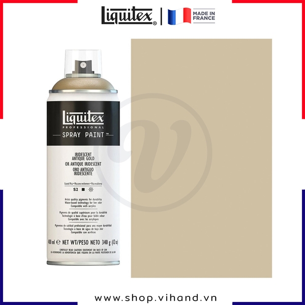 Bình sơn xịt cao cấp Liquitex Professional Spray Paint 237 Iridescent Antique Gold - 400ml