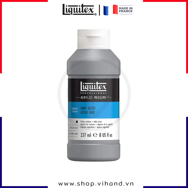 Sơn lót nền cao cấp màu xám Liquitex Professional Acrylic Gray Gesso - 237ml (8Oz)