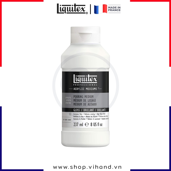Dung môi đổ màu acrylic, tạo hiệu ứng bóng Liquitex Professional Gloss Pouring Medium - 237ml (8Oz)