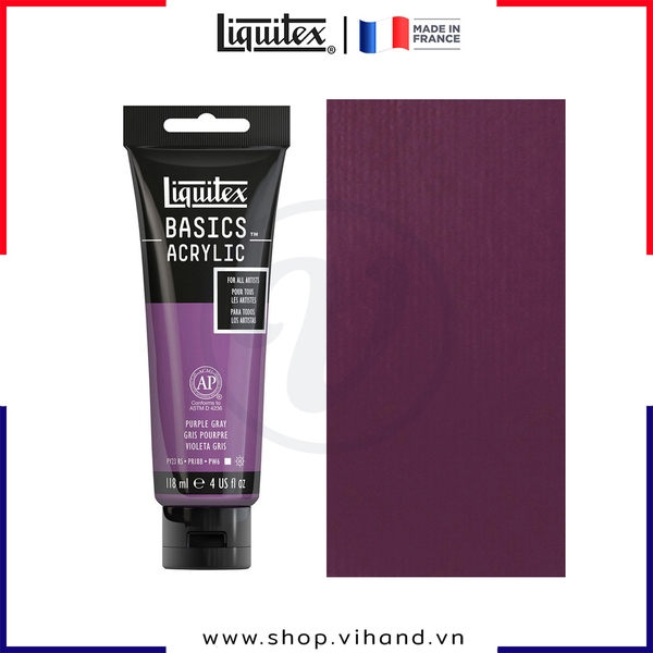 Màu vẽ đa chất liệu Liquitex Basics Acrylic Purple Gray #263 – 118ml (4Oz)