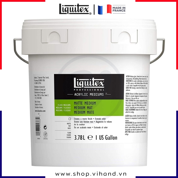 Dung môi làm giảm độ bóng màu acrylic Liquitex Professional Matte Medium - 3.78L (128Oz)