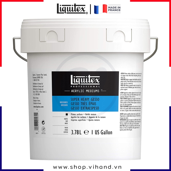 Sơn lót nền siêu dày, màu trắng Liquitex Professional Acrylic Super Heavy Gesso - 3.78L (128Oz)