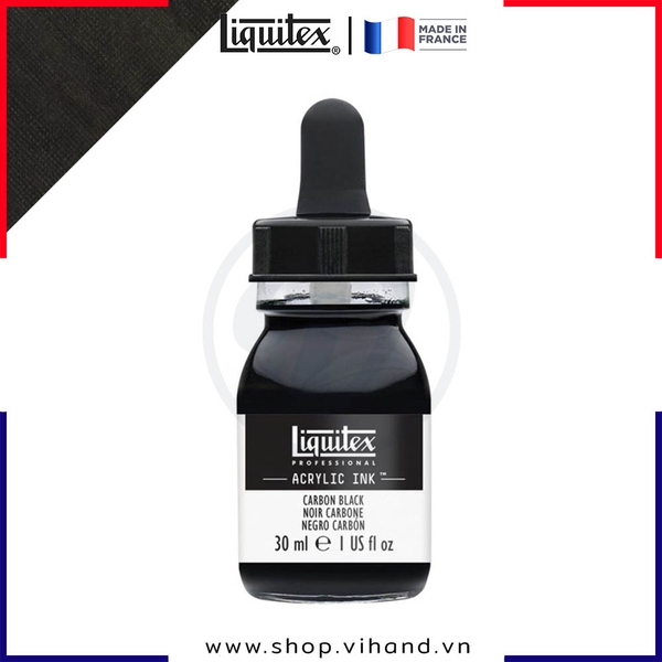 Mực acrylic cao cấp Liquitex Professional Acrylic Ink 337 Carbon Black - 30ml (1Oz)