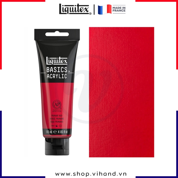 Màu vẽ đa chất liệu Liquitex Basics Acrylic Primary Red #415 – 118ml (4Oz)