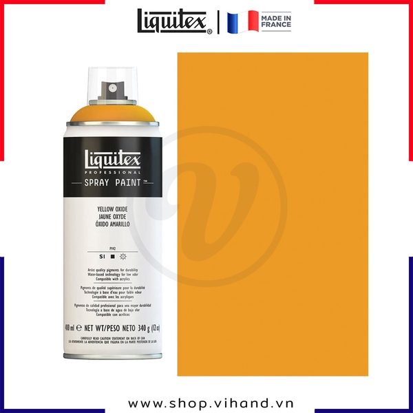 Bình sơn xịt cao cấp Liquitex Professional Spray Paint 416 Yellow Oxide - 400ml
