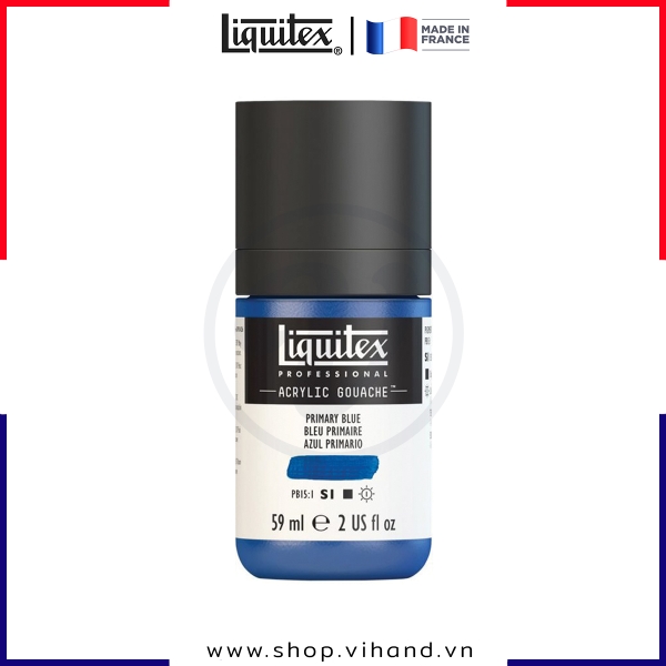 Màu vẽ gouache cao cấp Liquitex Professional Gouache Acrylic 420 Primary Blue - 59ml (2Oz)