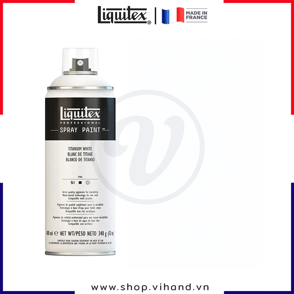 Bình sơn xịt cao cấp Liquitex Professional Spray Paint 432 Titanium White - 400ml