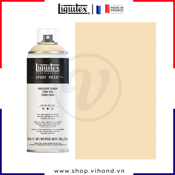 Bình sơn xịt cao cấp Liquitex Professional Spray Paint 434 Unbleached Titanium - 400ml