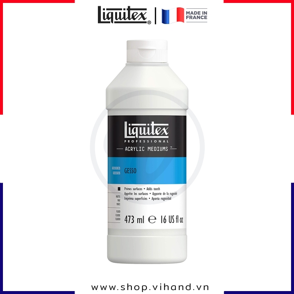 Sơn lót nền cao cấp màu trắng Liquitex Professional Acrylic Gesso - 473ml (16Oz)