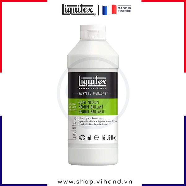 Dung môi làm tăng độ bóng màu acrylic Liquitex Professional Gloss Medium - 473ml (16Oz)