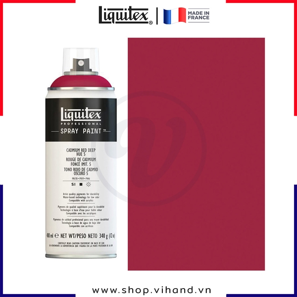 Bình sơn xịt cao cấp Liquitex Professional Spray Paint 5311 Cadmium Red Deep Hue 5 - 400ml