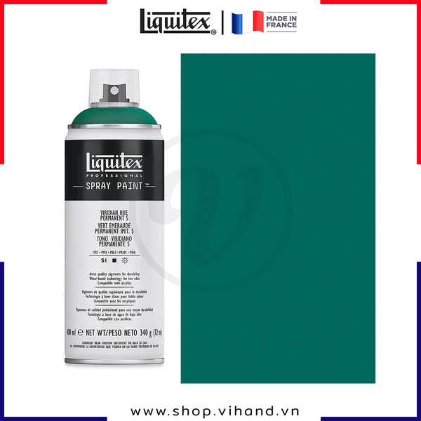 Bình sơn xịt cao cấp Liquitex Professional Spray Paint 5398 Viridian Hue Permanent 5 - 400ml