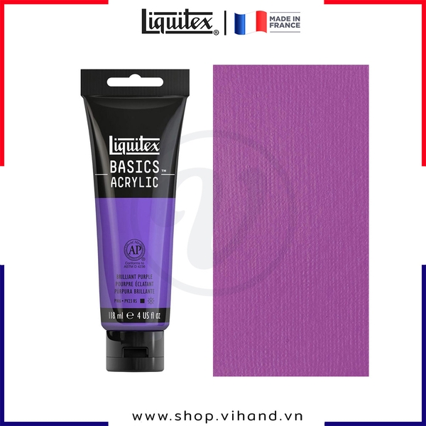 Màu vẽ đa chất liệu Liquitex Basics Acrylic Brilliant Purple #590 – 118ml (4Oz)